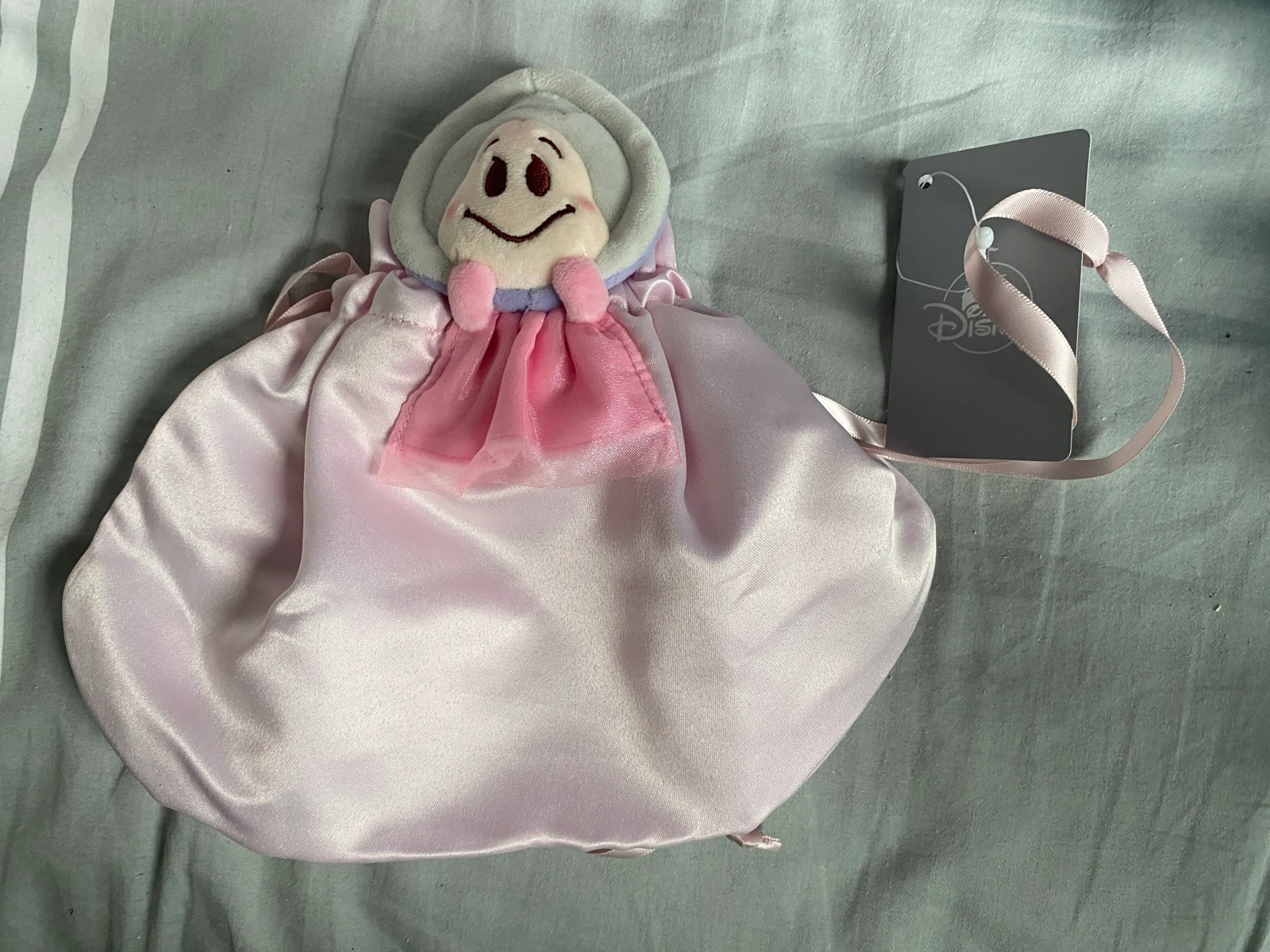 đ Bourse Satin - Disney Japan - oyster - huitre - alice in wonderland - Neuve đ Rare - Collector